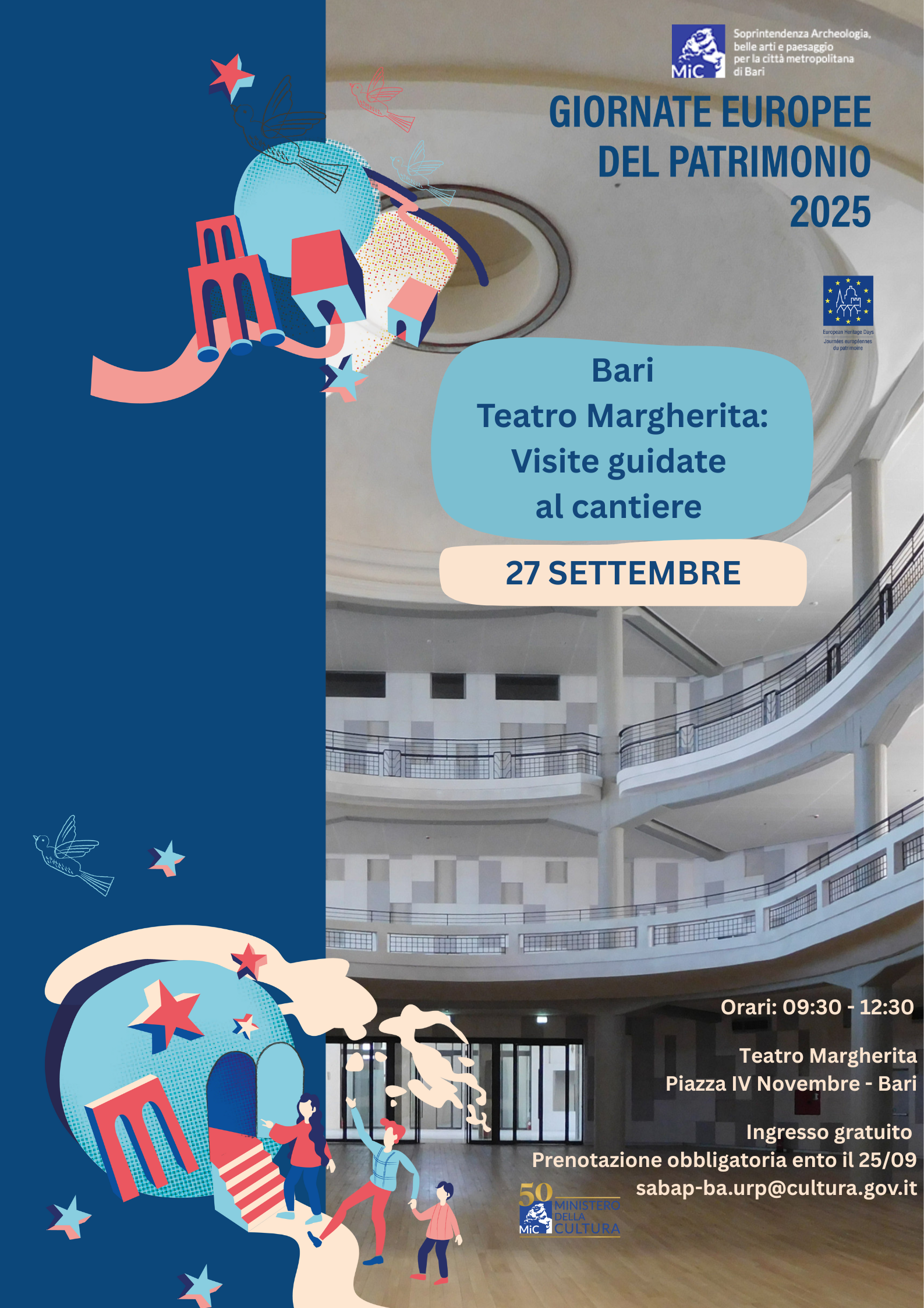 Teatro Margherita di Bari: Visite guidate al cantiere